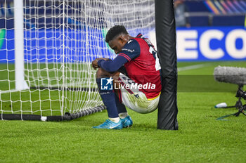 2024-11-05 - Bologna's Jhon Lucumi shows his disappointment - BOLOGNA FC VS AS MONACO - UEFA CHAMPIONS LEAGUE - SOCCER