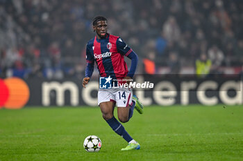 2024-11-05 - Bologna's Samuel Iling-Junior in action - BOLOGNA FC VS AS MONACO - UEFA CHAMPIONS LEAGUE - SOCCER