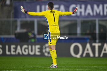 2024-11-05 - Monaco’s Radoslaw Majecki gestures - BOLOGNA FC VS AS MONACO - UEFA CHAMPIONS LEAGUE - SOCCER