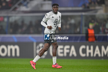 2024-11-05 - Monaco’s Wilfried Singo portrait in action - BOLOGNA FC VS AS MONACO - UEFA CHAMPIONS LEAGUE - SOCCER