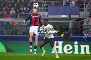 2024-11-05 - Header of Bologna's Stefan Posch - BOLOGNA FC VS AS MONACO - UEFA CHAMPIONS LEAGUE - SOCCER