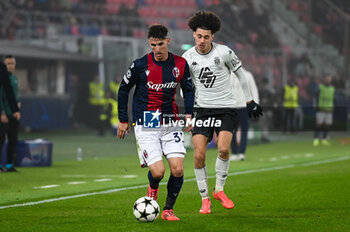 2024-11-05 - Bologna's Juan Miranda portrait in action - BOLOGNA FC VS AS MONACO - UEFA CHAMPIONS LEAGUE - SOCCER