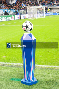 2024-09-19 - Ball of the match ilustration during the UEFA Champions League ( palla foto), 1° UEFA Champions League AtalantaBC vs ArsenalFC 2024-25 game at Gewiss Stadium in Bergamo (BG), Italy, 19.09.2024.
Photo by Marius Bunduc/LiveMedia - ATALANTA BC VS ARSENAL FC - UEFA CHAMPIONS LEAGUE - SOCCER