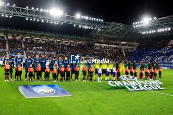 2024-09-19 - Teams line up ahead of kick off in the UEFA Champions League 1° UEFA Champions League AtalantaBC vs ArsenalFC 2024-25 game at Gewiss Stadium in Bergamo (BG), Italy, 19.09.2024.
Photo by Marius Bunduc/LiveMedia - ATALANTA BC VS ARSENAL FC - UEFA CHAMPIONS LEAGUE - SOCCER