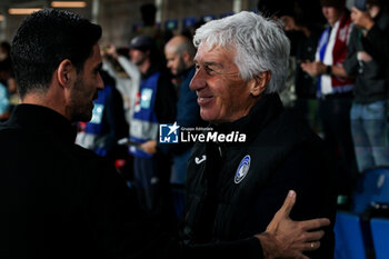 2024-09-19 - The head coach Gian Piero Gasperini, The head coach Mikel Arteta 1° UEFA Champions League AtalantaBC vs ArsenalFC 2024-25 game at Gewiss Stadium in Bergamo (BG), Italy, 19.09.2024.
Photo by Marius Bunduc/LiveMedia - ATALANTA BC VS ARSENAL FC - UEFA CHAMPIONS LEAGUE - SOCCER