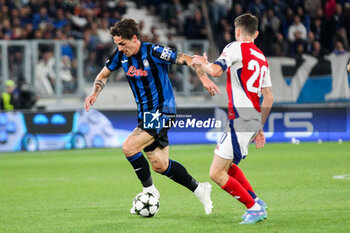 2024-09-19 - Nicolo Zaniolo (Atalanta BC ) Jorginho Luiz (Arsenal FC ), 1° UEFA Champions League AtalantaBC vs ArsenalFC 2024-25 game at Gewiss Stadium in Bergamo (BG), Italy, 19.09.2024.
Photo by Marius Bunduc/LiveMedia - ATALANTA BC VS ARSENAL FC - UEFA CHAMPIONS LEAGUE - SOCCER