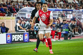 2024-09-19 - Jules KOUNDE of Barcelona and Vanderson DE OLIVEIRA CAMPOS of Monaco during the UEFA Champions League, League Phase MD1 football match between AS Monaco and FC Barcelona on September 19, 2024 at Louis II stadium in Monaco, Monaco - FOOTBALL - CHAMPIONS LEAGUE - MONACO V FC BARCELONA - UEFA CHAMPIONS LEAGUE - SOCCER