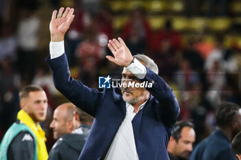 2024-09-19 - Adi HUTTER of Monaco celebrates the victory during the UEFA Champions League, League Phase MD1 football match between AS Monaco and FC Barcelona on September 19, 2024 at Louis II stadium in Monaco, Monaco - FOOTBALL - CHAMPIONS LEAGUE - MONACO V FC BARCELONA - UEFA CHAMPIONS LEAGUE - SOCCER