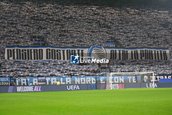 2024-10-23 - Atalanta BC 1907 supporters during the UEFA Champions League 2024/2025 League Phase MD3 football match between Atalanta BC and Celtic FC at Gewiss Stadium on October 23, 2024, Bergamo, Italy. - ATALANTA BC VS CELTIC - UEFA CHAMPIONS LEAGUE - SOCCER