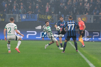 2024-10-23 - Sead Kolasinac of Atalanta BC 1907 in action during the UEFA Champions League 2024/2025 League Phase MD3 football match between Atalanta BC and Celtic FC at Gewiss Stadium on October 23, 2024, Bergamo, Italy. - ATALANTA BC VS CELTIC - UEFA CHAMPIONS LEAGUE - SOCCER