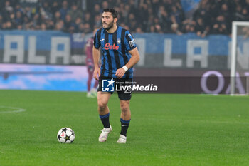 2024-10-23 - Sead Kolasinac of Atalanta BC 1907 in action during the UEFA Champions League 2024/2025 League Phase MD3 football match between Atalanta BC and Celtic FC at Gewiss Stadium on October 23, 2024, Bergamo, Italy. - ATALANTA BC VS CELTIC - UEFA CHAMPIONS LEAGUE - SOCCER