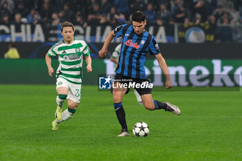 2024-10-23 - Berat Djimsiti of Atalanta BC 1907 in action during the UEFA Champions League 2024/2025 League Phase MD3 football match between Atalanta BC and Celtic FC at Gewiss Stadium on October 23, 2024, Bergamo, Italy. - ATALANTA BC VS CELTIC - UEFA CHAMPIONS LEAGUE - SOCCER