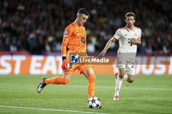 2024-10-23 - Inaki Pena of FC Barcelona during the UEFA Champions League, League phase, Matchday 3 football match between FC Barcelona and Bayern Munich on 23 October 2024 at Estadi Olímpic Lluís Companys in Barcelona, Spain - FOOTBALL - CHAMPIONS LEAGUE - FC BARCELONA V BAYERN MUNICH - UEFA CHAMPIONS LEAGUE - SOCCER