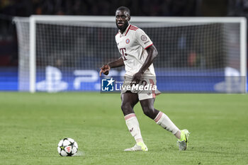 2024-10-23 - Dayot Upamecano of Bayern Munich during the UEFA Champions League, League phase, Matchday 3 football match between FC Barcelona and Bayern Munich on 23 October 2024 at Estadi Olímpic Lluís Companys in Barcelona, Spain - FOOTBALL - CHAMPIONS LEAGUE - FC BARCELONA V BAYERN MUNICH - UEFA CHAMPIONS LEAGUE - SOCCER