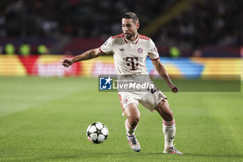 2024-10-23 - Raphael Guerreiro of Bayern Munich during the UEFA Champions League, League phase, Matchday 3 football match between FC Barcelona and Bayern Munich on 23 October 2024 at Estadi Olímpic Lluís Companys in Barcelona, Spain - FOOTBALL - CHAMPIONS LEAGUE - FC BARCELONA V BAYERN MUNICH - UEFA CHAMPIONS LEAGUE - SOCCER