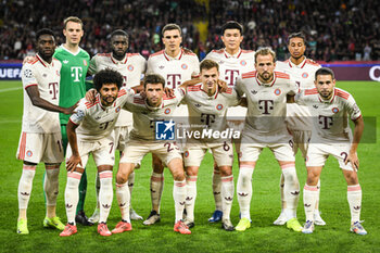 2024-10-23 - Team of Bayern Munich during the UEFA Champions League, League Phase MD3 football match between FC Barcelona and Bayern Munich on 23 October 2024 at Estadi Olimpic Lluis Companys in Barcelona, Spain - FOOTBALL - CHAMPIONS LEAGUE - FC BARCELONA V BAYERN MUNICH - UEFA CHAMPIONS LEAGUE - SOCCER