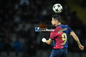 2024-10-23 - Robert LEWANDOWSKI of Barcelona during the UEFA Champions League, League Phase MD3 football match between FC Barcelona and Bayern Munich on 23 October 2024 at Estadi Olimpic Lluis Companys in Barcelona, Spain - FOOTBALL - CHAMPIONS LEAGUE - FC BARCELONA V BAYERN MUNICH - UEFA CHAMPIONS LEAGUE - SOCCER