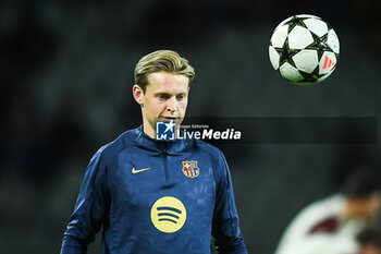 2024-10-23 - Frenkie DE JONG of Barcelona during the UEFA Champions League, League Phase MD3 football match between FC Barcelona and Bayern Munich on 23 October 2024 at Estadi Olimpic Lluis Companys in Barcelona, Spain - FOOTBALL - CHAMPIONS LEAGUE - FC BARCELONA V BAYERN MUNICH - UEFA CHAMPIONS LEAGUE - SOCCER