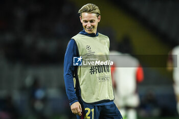 2024-10-23 - Frenkie DE JONG of Barcelona during the UEFA Champions League, League Phase MD3 football match between FC Barcelona and Bayern Munich on 23 October 2024 at Estadi Olimpic Lluis Companys in Barcelona, Spain - FOOTBALL - CHAMPIONS LEAGUE - FC BARCELONA V BAYERN MUNICH - UEFA CHAMPIONS LEAGUE - SOCCER