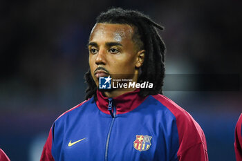 2024-10-23 - Jules KOUNDE of Barcelona during the UEFA Champions League, League Phase MD3 football match between FC Barcelona and Bayern Munich on 23 October 2024 at Estadi Olimpic Lluis Companys in Barcelona, Spain - FOOTBALL - CHAMPIONS LEAGUE - FC BARCELONA V BAYERN MUNICH - UEFA CHAMPIONS LEAGUE - SOCCER