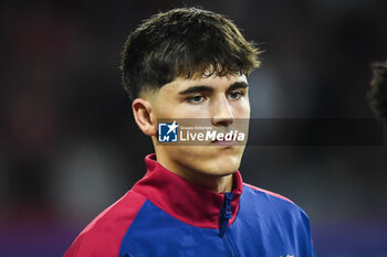 2024-10-23 - Pau CUBARSI of Barcelona during the UEFA Champions League, League Phase MD3 football match between FC Barcelona and Bayern Munich on 23 October 2024 at Estadi Olimpic Lluis Companys in Barcelona, Spain - FOOTBALL - CHAMPIONS LEAGUE - FC BARCELONA V BAYERN MUNICH - UEFA CHAMPIONS LEAGUE - SOCCER