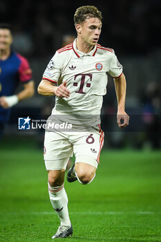 2024-10-23 - Joshua KIMMICH of Bayern Munich during the UEFA Champions League, League Phase MD3 football match between FC Barcelona and Bayern Munich on 23 October 2024 at Estadi Olimpic Lluis Companys in Barcelona, Spain - FOOTBALL - CHAMPIONS LEAGUE - FC BARCELONA V BAYERN MUNICH - UEFA CHAMPIONS LEAGUE - SOCCER