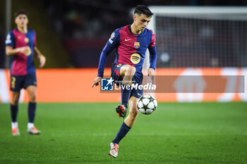 2024-10-23 - Pedro GONZALEZ LOPEZ (Pedri) of Barcelona during the UEFA Champions League, League Phase MD3 football match between FC Barcelona and Bayern Munich on 23 October 2024 at Estadi Olimpic Lluis Companys in Barcelona, Spain - FOOTBALL - CHAMPIONS LEAGUE - FC BARCELONA V BAYERN MUNICH - UEFA CHAMPIONS LEAGUE - SOCCER