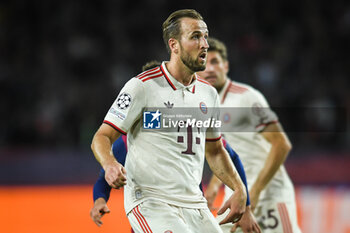 2024-10-23 - Harry KANE of Bayern Munich during the UEFA Champions League, League Phase MD3 football match between FC Barcelona and Bayern Munich on 23 October 2024 at Estadi Olimpic Lluis Companys in Barcelona, Spain - FOOTBALL - CHAMPIONS LEAGUE - FC BARCELONA V BAYERN MUNICH - UEFA CHAMPIONS LEAGUE - SOCCER