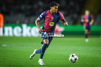 2024-10-23 - Lamine YAMAL of Barcelona during the UEFA Champions League, League Phase MD3 football match between FC Barcelona and Bayern Munich on 23 October 2024 at Estadi Olimpic Lluis Companys in Barcelona, Spain - FOOTBALL - CHAMPIONS LEAGUE - FC BARCELONA V BAYERN MUNICH - UEFA CHAMPIONS LEAGUE - SOCCER