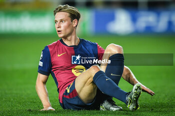 2024-10-23 - Frenkie DE JONG of Barcelona during the UEFA Champions League, League Phase MD3 football match between FC Barcelona and Bayern Munich on 23 October 2024 at Estadi Olimpic Lluis Companys in Barcelona, Spain - FOOTBALL - CHAMPIONS LEAGUE - FC BARCELONA V BAYERN MUNICH - UEFA CHAMPIONS LEAGUE - SOCCER