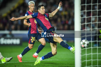 2024-10-23 - Robert LEWANDOWSKI of Barcelona during the UEFA Champions League, League Phase MD3 football match between FC Barcelona and Bayern Munich on 23 October 2024 at Estadi Olimpic Lluis Companys in Barcelona, Spain - FOOTBALL - CHAMPIONS LEAGUE - FC BARCELONA V BAYERN MUNICH - UEFA CHAMPIONS LEAGUE - SOCCER