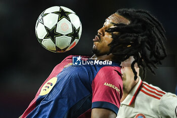 2024-10-23 - Jules KOUNDE of Barcelona during the UEFA Champions League, League Phase MD3 football match between FC Barcelona and Bayern Munich on 23 October 2024 at Estadi Olimpic Lluis Companys in Barcelona, Spain - FOOTBALL - CHAMPIONS LEAGUE - FC BARCELONA V BAYERN MUNICH - UEFA CHAMPIONS LEAGUE - SOCCER