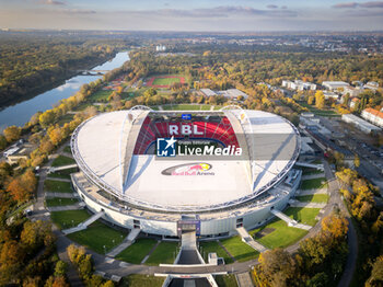 2024-10-23 - General stadium view outside the Red Bull Arena before the UEFA Champions League, League phase, Matchday 3 football match between RB Leipzig and Liverpool FC on 23 October 2024 at Red Bull Arena in Leipzig, Germany - FOOTBALL - CHAMPIONS LEAGUE - LEIPZIG V LIVERPOOL - UEFA CHAMPIONS LEAGUE - SOCCER