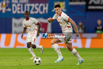 2024-10-23 - RB Leipzig forward Benjamin Sesko during the UEFA Champions League, League phase, Matchday 3 football match between RB Leipzig and Liverpool FC on 23 October 2024 at Red Bull Arena in Leipzig, Germany - FOOTBALL - CHAMPIONS LEAGUE - LEIPZIG V LIVERPOOL - UEFA CHAMPIONS LEAGUE - SOCCER