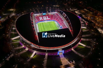 2024-10-23 - General stadium view outside the Red Bull Arena after the UEFA Champions League, League phase, Matchday 3 football match between RB Leipzig and Liverpool FC on 23 October 2024 at Red Bull Arena in Leipzig, Germany - FOOTBALL - CHAMPIONS LEAGUE - LEIPZIG V LIVERPOOL - UEFA CHAMPIONS LEAGUE - SOCCER