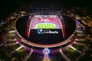 2024-10-23 - General stadium view outside the Red Bull Arena after the UEFA Champions League, League phase, Matchday 3 football match between RB Leipzig and Liverpool FC on 23 October 2024 at Red Bull Arena in Leipzig, Germany - FOOTBALL - CHAMPIONS LEAGUE - LEIPZIG V LIVERPOOL - UEFA CHAMPIONS LEAGUE - SOCCER