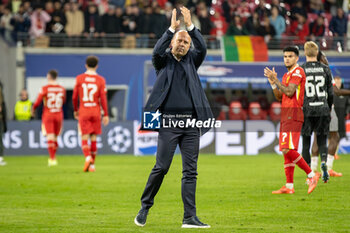 2024-10-23 - Liverpool manager Arne Slot after the UEFA Champions League, League phase, Matchday 3 football match between RB Leipzig and Liverpool FC on 23 October 2024 at Red Bull Arena in Leipzig, Germany - FOOTBALL - CHAMPIONS LEAGUE - LEIPZIG V LIVERPOOL - UEFA CHAMPIONS LEAGUE - SOCCER