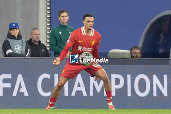 2024-10-23 - Liverpool defender Trent Alexander-Arnold during the UEFA Champions League, League phase, Matchday 3 football match between RB Leipzig and Liverpool FC on 23 October 2024 at Red Bull Arena in Leipzig, Germany - FOOTBALL - CHAMPIONS LEAGUE - LEIPZIG V LIVERPOOL - UEFA CHAMPIONS LEAGUE - SOCCER