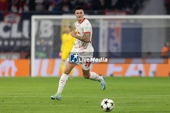 2024-10-23 - RB Leipzig forward Benjamin Sesko during the UEFA Champions League, League phase, Matchday 3 football match between RB Leipzig and Liverpool FC on 23 October 2024 at Red Bull Arena in Leipzig, Germany - FOOTBALL - CHAMPIONS LEAGUE - LEIPZIG V LIVERPOOL - UEFA CHAMPIONS LEAGUE - SOCCER