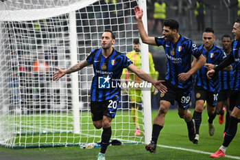 2024-11-06 - Marcus Thuram of Fc Inter celebrating after a penalty during the UEFA Champions League stage match Phase MD4 between Inter FC Internazionale and Arsenal FC, on 6 of November 2024, at Giuseppe Meazza San Siro Siro stadium in Milan, Italy - INTER - FC INTERNAZIONALE VS ARSENAL FC - UEFA CHAMPIONS LEAGUE - SOCCER