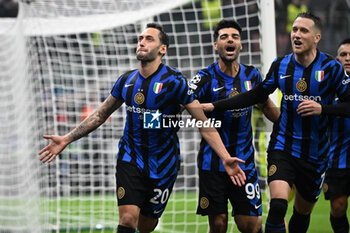 2024-11-06 - Marcus Thuram of Fc Inter celebrating after a penalty during the UEFA Champions League stage match Phase MD4 between Inter FC Internazionale and Arsenal FC, on 6 of November 2024, at Giuseppe Meazza San Siro Siro stadium in Milan, Italy - INTER - FC INTERNAZIONALE VS ARSENAL FC - UEFA CHAMPIONS LEAGUE - SOCCER