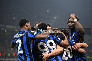 2024-11-06 - Marcus Thuram of Fc Inter celebrating after a penalty during the UEFA Champions League stage match Phase MD4 between Inter FC Internazionale and Arsenal FC, on 6 of November 2024, at Giuseppe Meazza San Siro Siro stadium in Milan, Italy - INTER - FC INTERNAZIONALE VS ARSENAL FC - UEFA CHAMPIONS LEAGUE - SOCCER