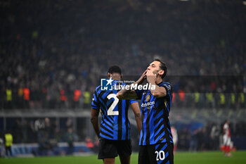 2024-11-06 - Marcus Thuram of Fc Inter celebrating after a penalty during the UEFA Champions League stage match Phase MD4 between Inter FC Internazionale and Arsenal FC, on 6 of November 2024, at Giuseppe Meazza San Siro Siro stadium in Milan, Italy - INTER - FC INTERNAZIONALE VS ARSENAL FC - UEFA CHAMPIONS LEAGUE - SOCCER