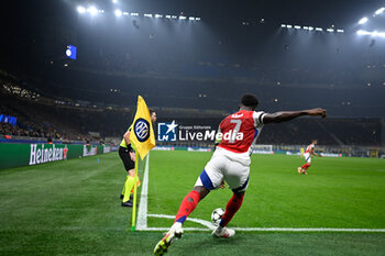 2024-11-06 - Bukayo Saka of Arsenal FC during the UEFA Champions League stage match Phase MD4 between Inter FC Internazionale and Arsenal FC, on 6 of November 2024, at Giuseppe Meazza San Siro Siro stadium in Milan, Italy - INTER - FC INTERNAZIONALE VS ARSENAL FC - UEFA CHAMPIONS LEAGUE - SOCCER