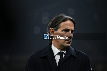 2024-11-06 - Simone Inzaghi, Head Coach of Fc Inter, during the UEFA Champions League stage match Phase MD4 between Inter FC Internazionale and Arsenal FC, on 6 of November 2024, at Giuseppe Meazza San Siro Siro stadium in Milan, Italy - INTER - FC INTERNAZIONALE VS ARSENAL FC - UEFA CHAMPIONS LEAGUE - SOCCER