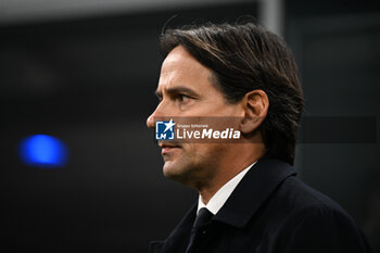 2024-11-06 - Simone Inzaghi, Head Coach of Fc Inter, during the UEFA Champions League stage match Phase MD4 between Inter FC Internazionale and Arsenal FC, on 6 of November 2024, at Giuseppe Meazza San Siro Siro stadium in Milan, Italy - INTER - FC INTERNAZIONALE VS ARSENAL FC - UEFA CHAMPIONS LEAGUE - SOCCER