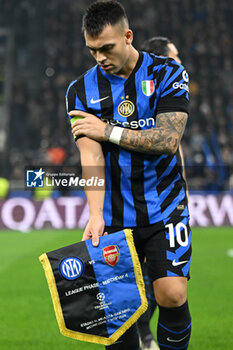 2024-11-06 - Lautaro Martinez of Inter FC during the UEFA Champions League stage match Phase MD4 between Inter FC Internazionale and Arsenal FC, on 6 of November 2024, at Giuseppe Meazza San Siro Siro stadium in Milan, Italy - INTER - FC INTERNAZIONALE VS ARSENAL FC - UEFA CHAMPIONS LEAGUE - SOCCER