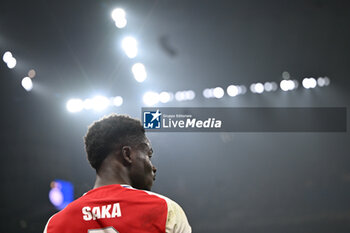 2024-11-06 - Bukayo Saka of Arsenal FC during the UEFA Champions League stage match Phase MD4 between Inter FC Internazionale and Arsenal FC, on 6 of November 2024, at Giuseppe Meazza San Siro Siro stadium in Milan, Italy - INTER - FC INTERNAZIONALE VS ARSENAL FC - UEFA CHAMPIONS LEAGUE - SOCCER