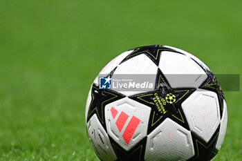 2024-11-06 - Match ball during the UEFA Champions League stage match Phase MD4 between Inter FC Internazionale and Arsenal FC, on 6 of November 2024, at Giuseppe Meazza San Siro Siro stadium in Milan, Italy - INTER - FC INTERNAZIONALE VS ARSENAL FC - UEFA CHAMPIONS LEAGUE - SOCCER