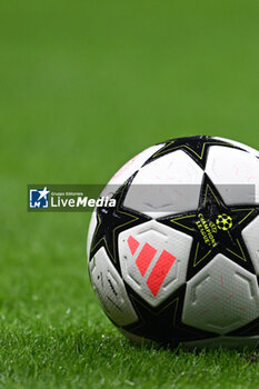 2024-11-06 - Match ball during the UEFA Champions League stage match Phase MD4 between Inter FC Internazionale and Arsenal FC, on 6 of November 2024, at Giuseppe Meazza San Siro Siro stadium in Milan, Italy - INTER - FC INTERNAZIONALE VS ARSENAL FC - UEFA CHAMPIONS LEAGUE - SOCCER